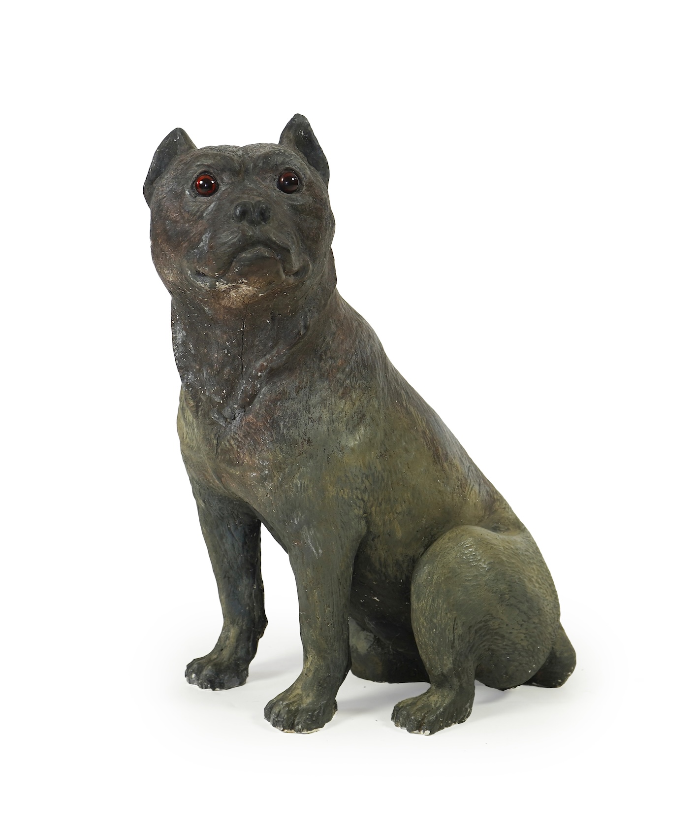An Austrian cold painted composition figure of a seated Pug